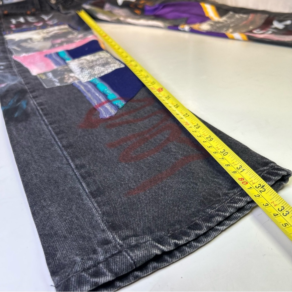 Guernika Levi’s 501 Hand-Painted Jeans Reworked Art Denim Collectible 29x34 RARE - Picture 6 of 16